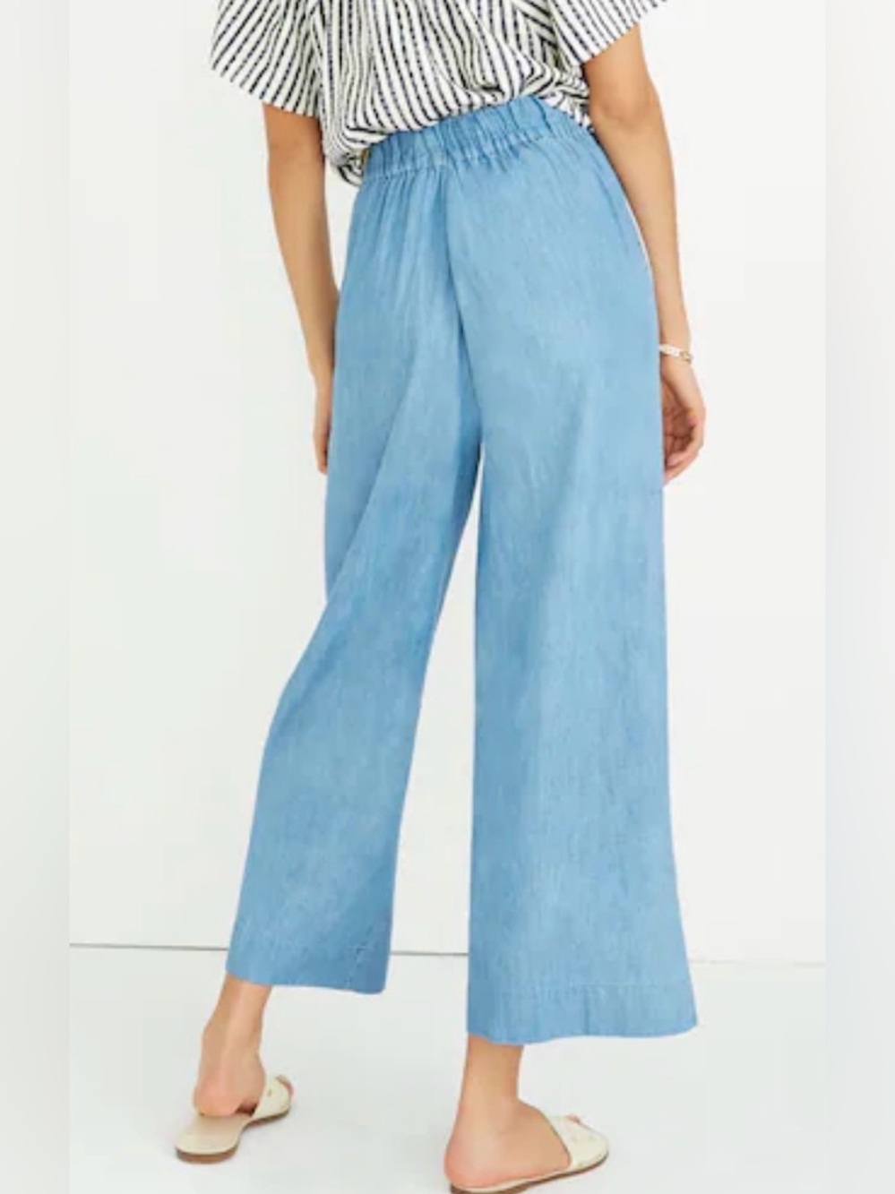 MADEWELL CHAMBRAY WIDE LEG